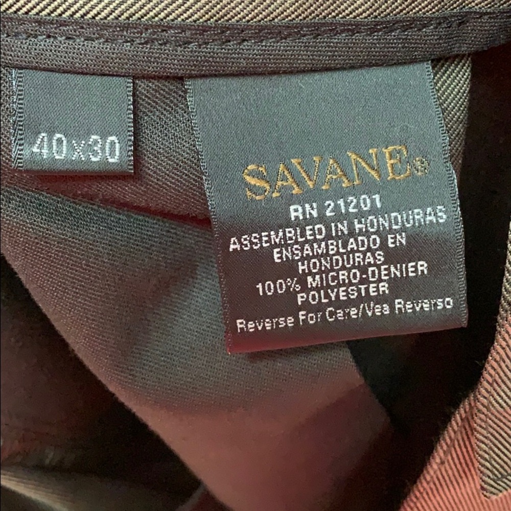 Savane Brown Dress Pants - 40W x 30L - Picture 5 of 6
